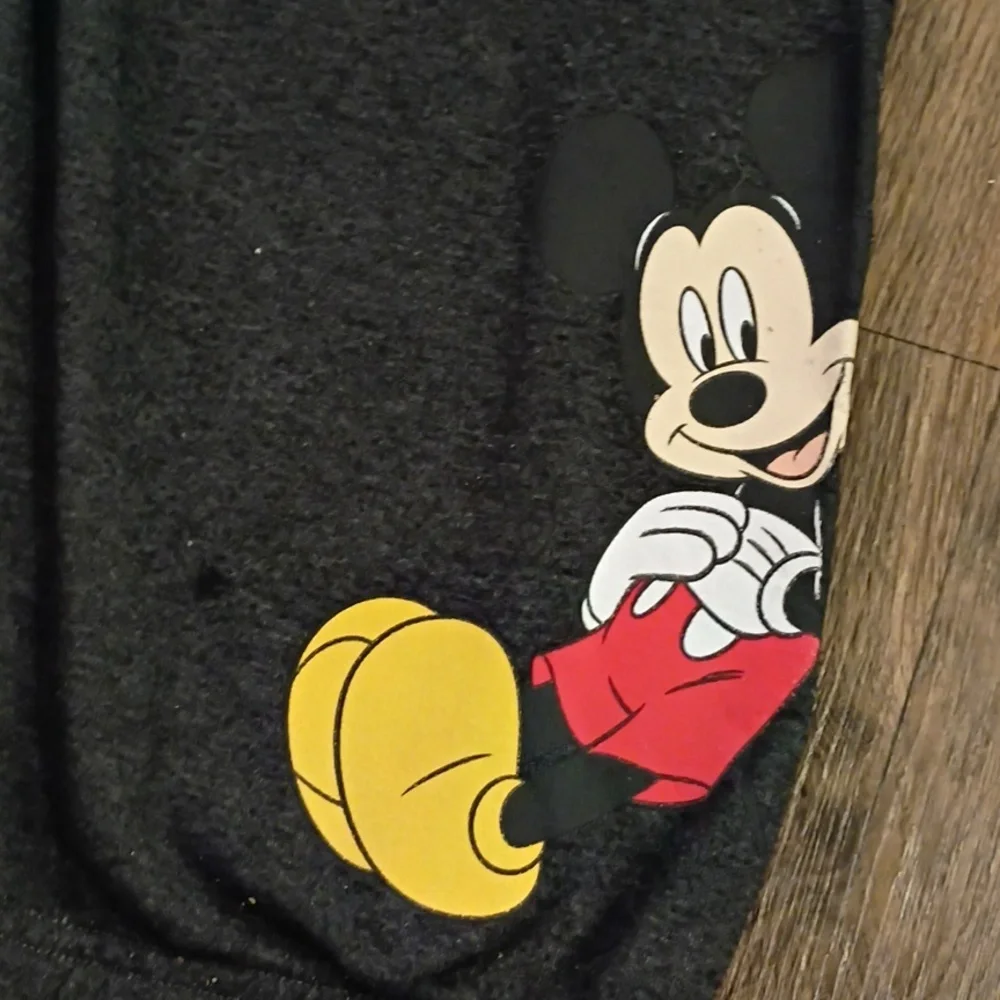 Adults Disney Mickey Mouse Charcoal and Scarlet Joggers - Picture 7 of 9